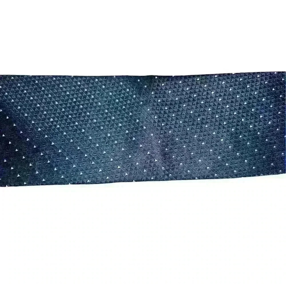 GIORGIO ARMANI Silk Check Tie Blue 58 inches Preppy Office Business - Picture 8 of 8